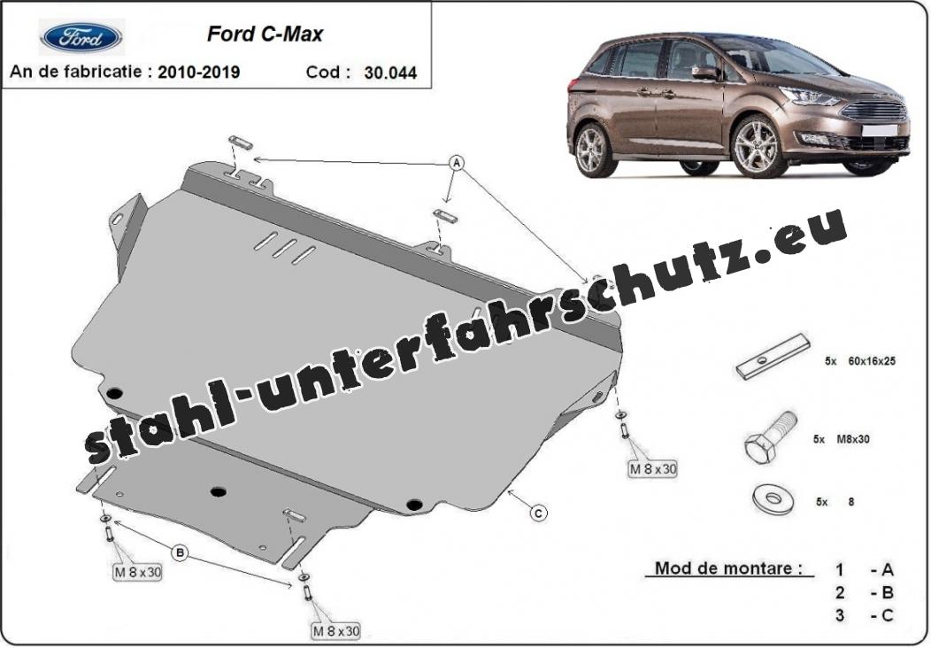 Unterfahrschutz Motor- Getriebeschutz für Ford Grand С-Max 2010-2023 E