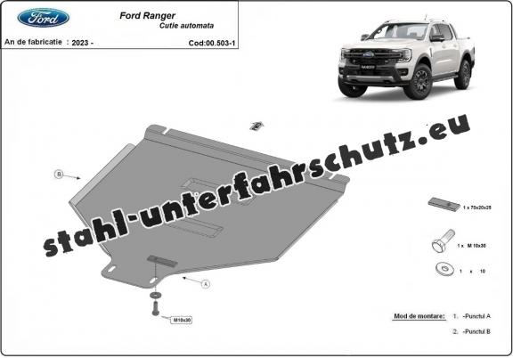 Unterfahrschutz aus Stahl für Automatikgetriebe der Marke Ford Ranger